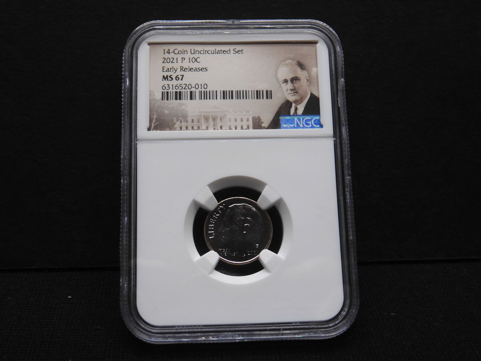 2021-P Roosevelt Dime - NGC MS67 - Early Releases (1 of 4)