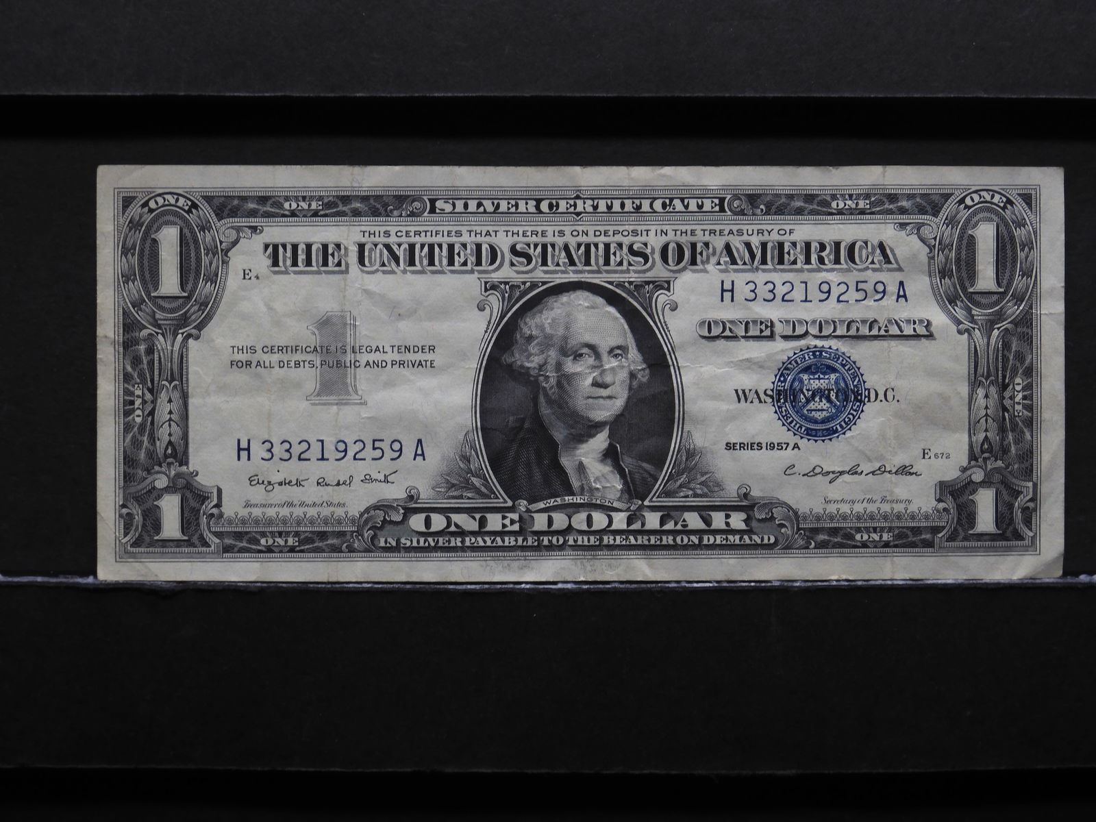 1957-A $1.00 Silver Certificate Note (1 of 3)