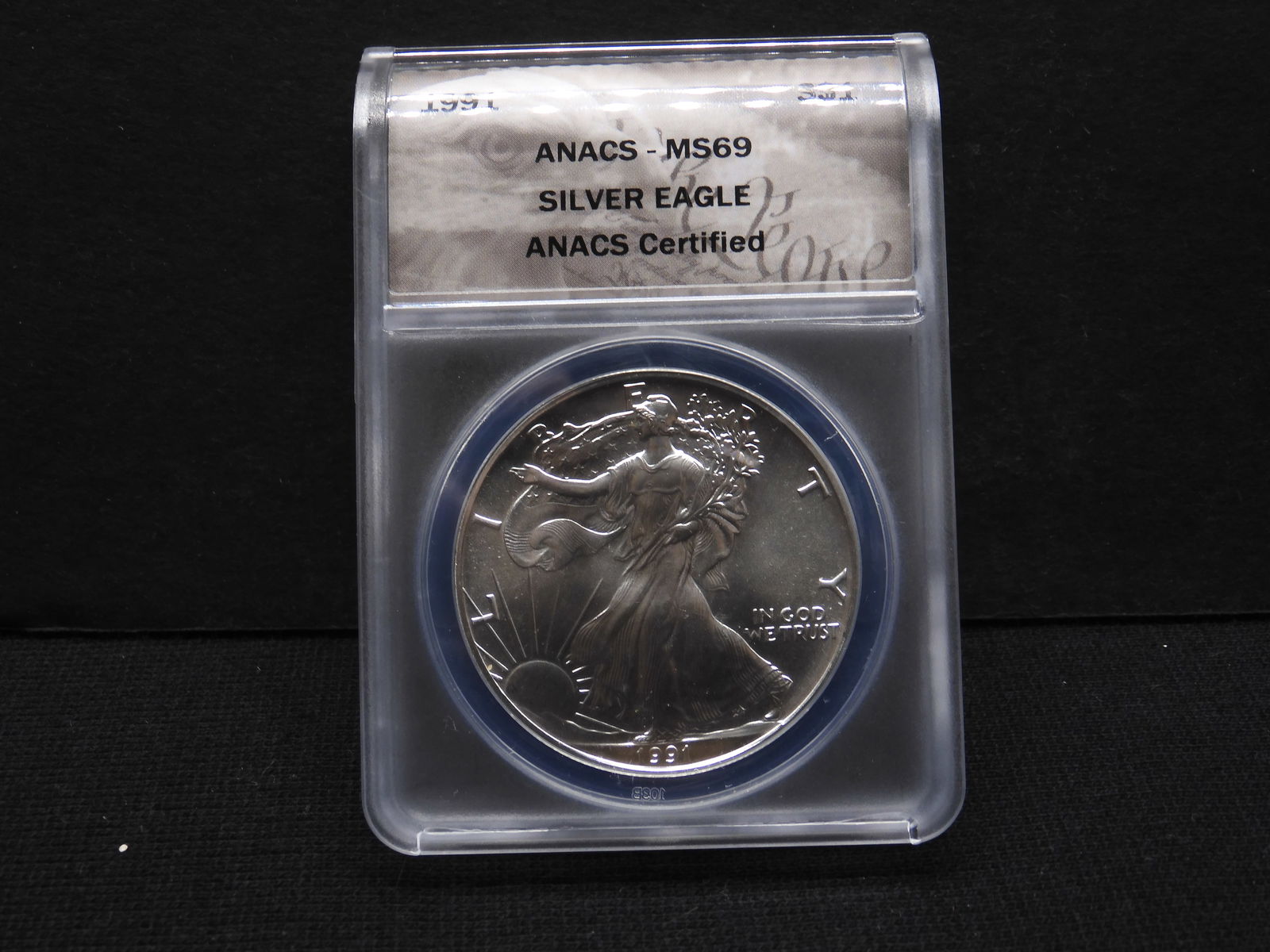 1991 American Silver Eagle - ANACS MS69 (1 of 4)