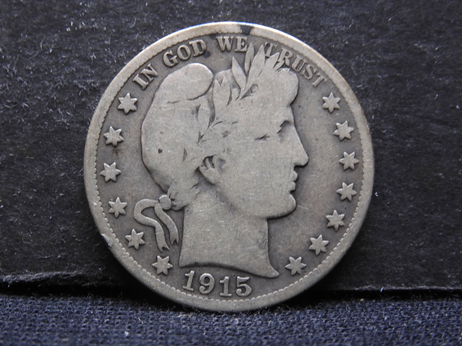 1915-D Barber Half Dollar - VG (1 of 2)