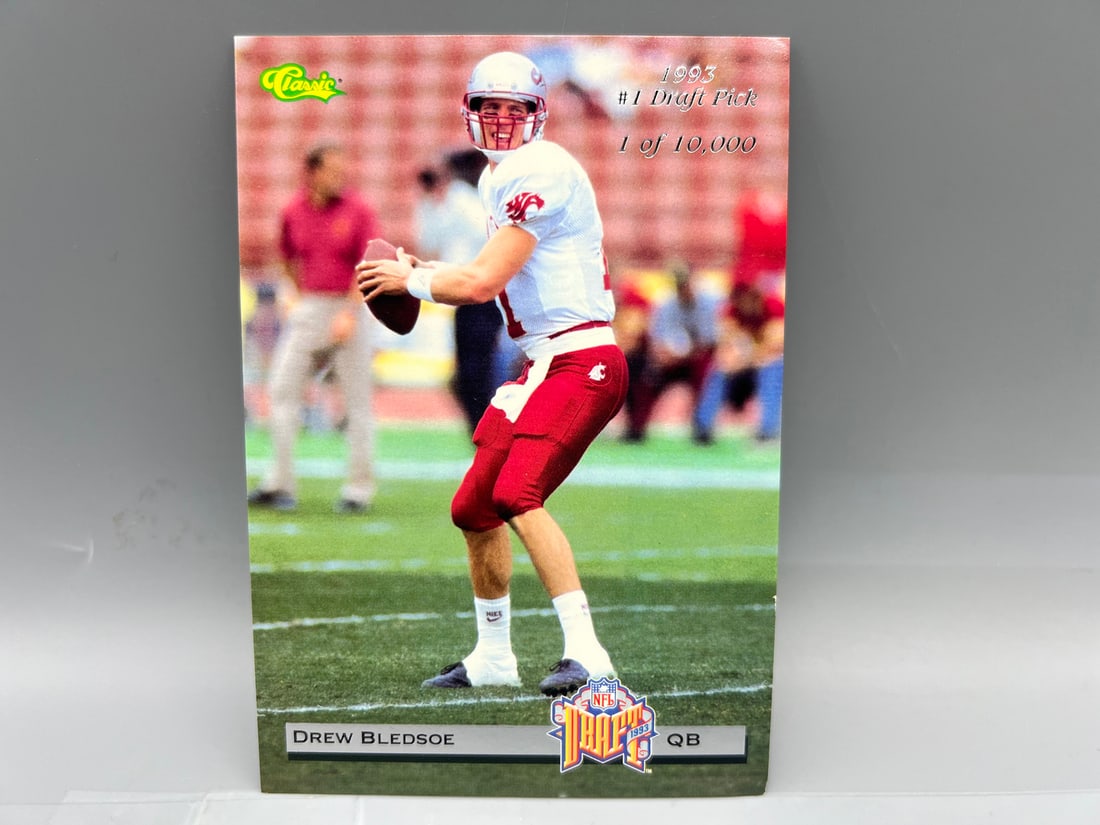 1993 Classic Drew Bledsoe & Rick Mirer Oversized Card #1/10,000: 1993 Classic Drew Bledsoe & Rick Mirer Oversized Card #1/10,000
