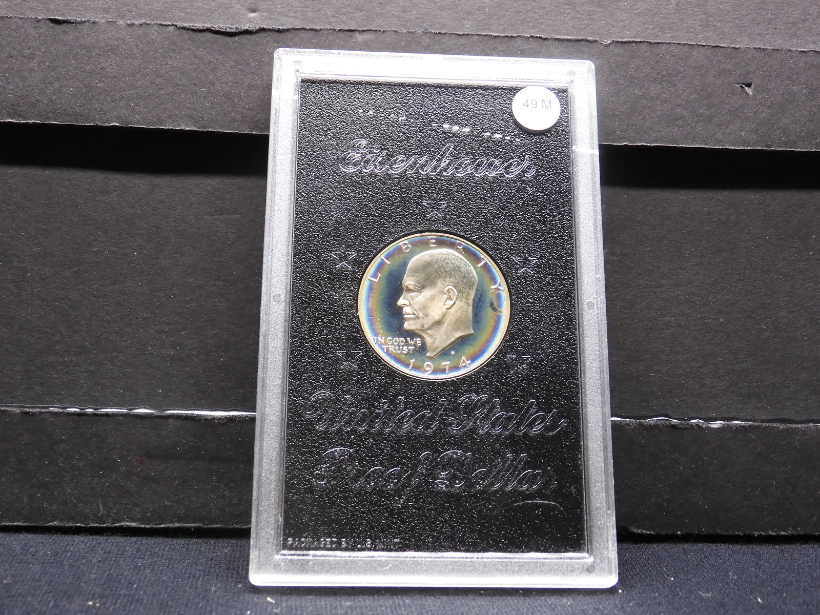1974-S Eisenhower Proof Silver Dollar In Original Government Packaging. (1 of 4)