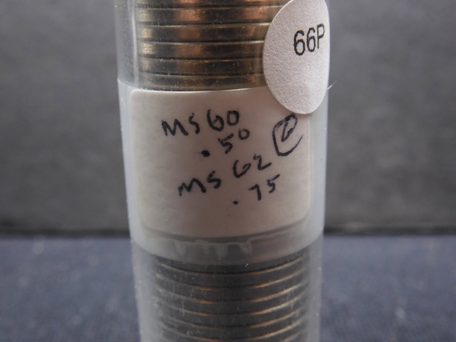 Tube of 1964 BU Canadian 5 Cents: Tube of 1964 BU Canadian 5 Cents