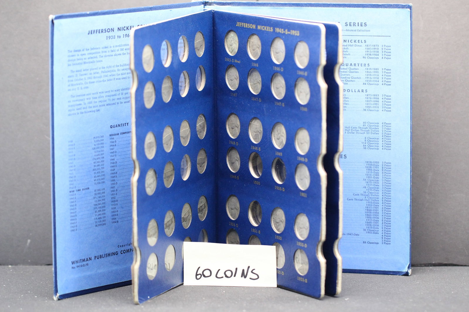 Jefferson Nickel Coin Album 1938-64: Jefferson Nickel Coin Album 1938-64