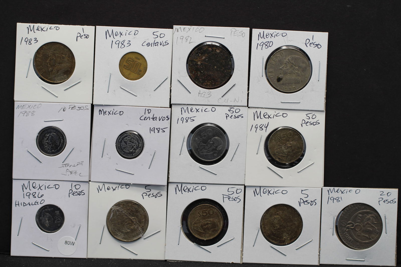 12 Mexico Coins (1 of 9)