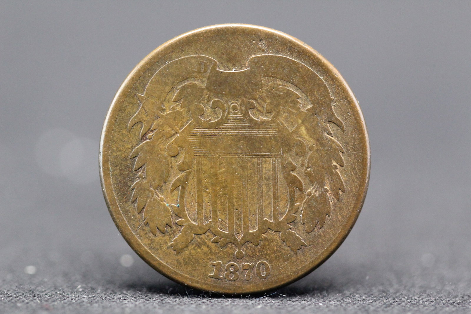 1870 Shield Two Cent Rare (1 of 2)