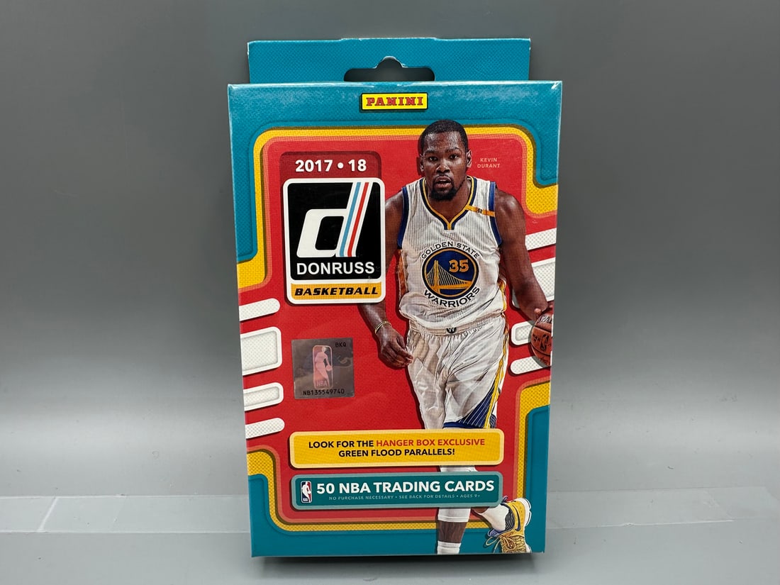 2017-18 Donruss Basketball Unopened Hanger Box - Possible RCs of Jayson Tatum, Donovan Mitchell, (1 of 2)