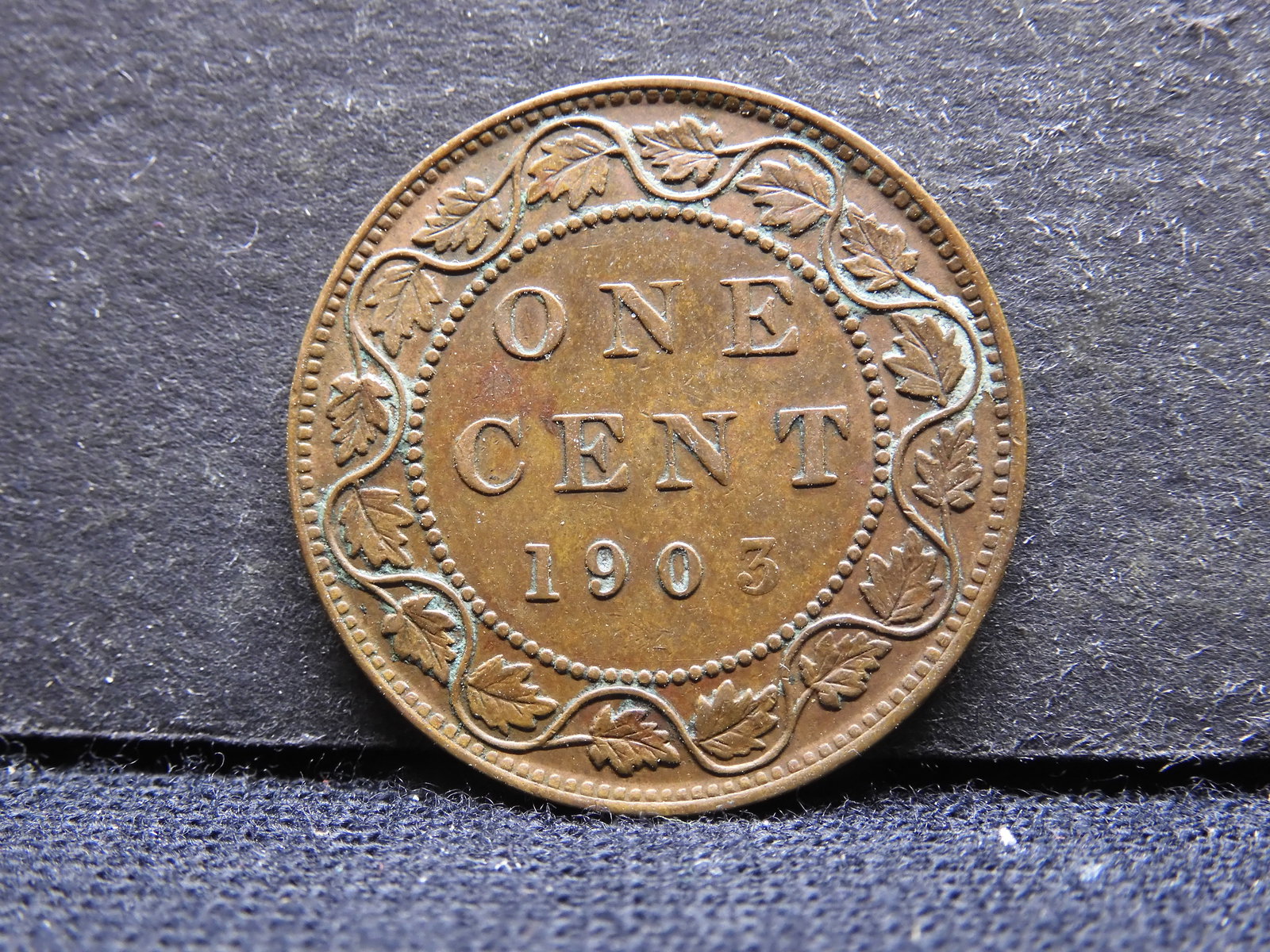 1903 Canada Large Cent. AU. Some Red.. (1 of 3)