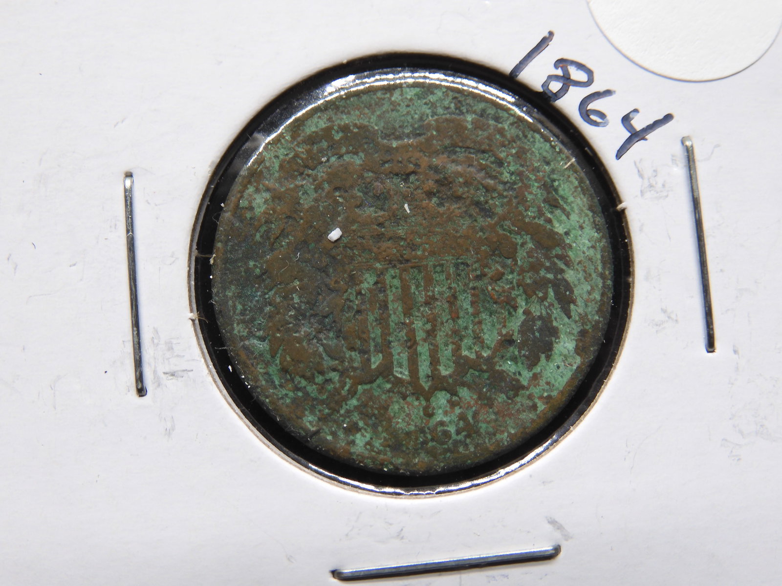1864 Two Cent Piece - Civil War Era! - Nice Starter (1 of 2)