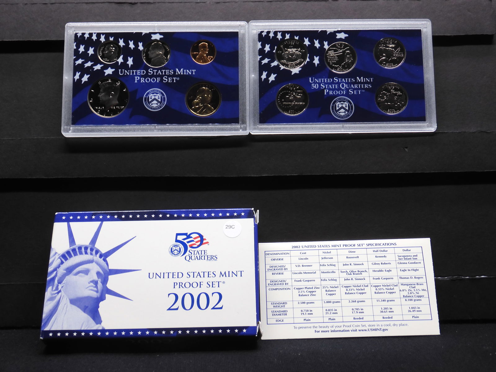 2002-S US Proof Mint Set  w/ State Quarters (1 of 7)