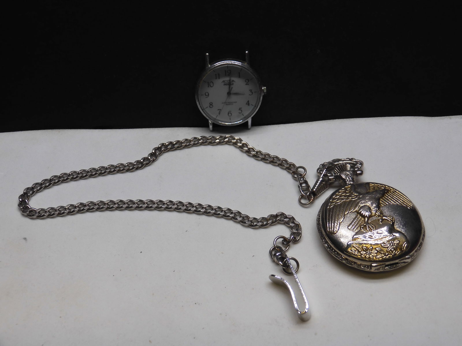 Flying Eagle Design Pocket Watch, Water Resistant Pocket Watch (1 of 9)