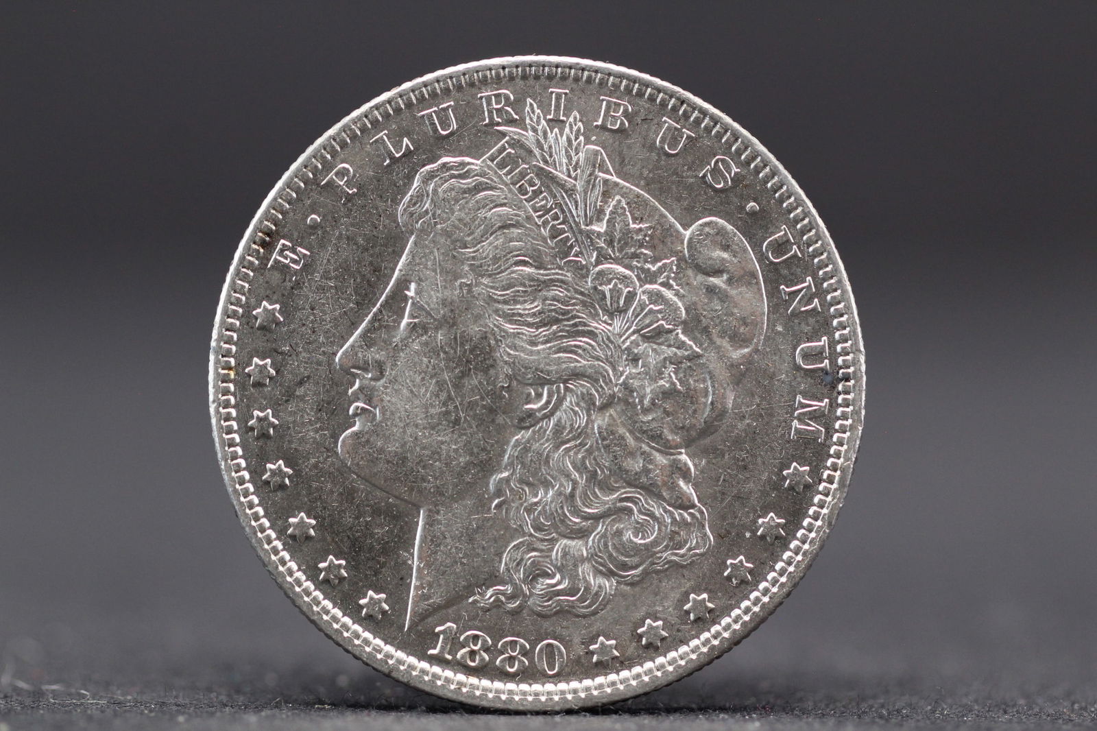 1880-O Morgan Silver Dollar, Nice & Bright (1 of 2)