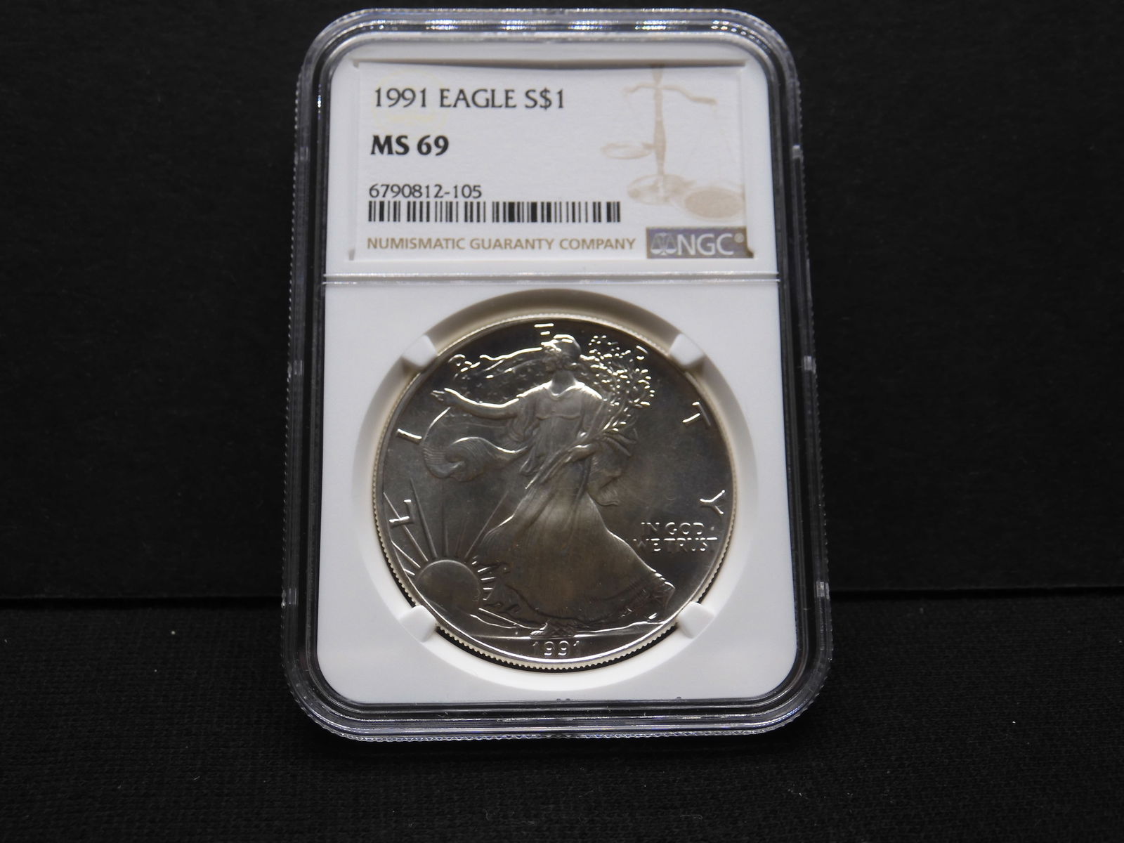 1991 American Silver Eagle - NGC MS69 (1 of 4)