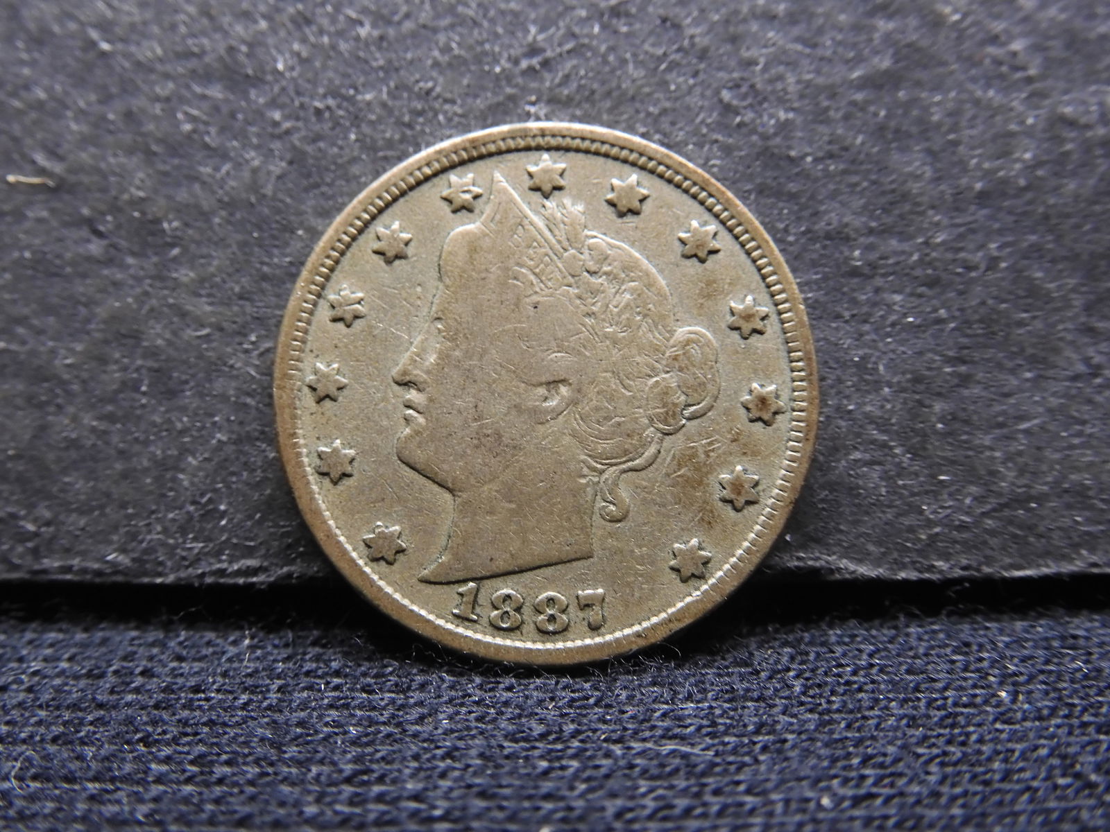 1887 Liberty Head "V" Nickel - Better Date! (1 of 2)