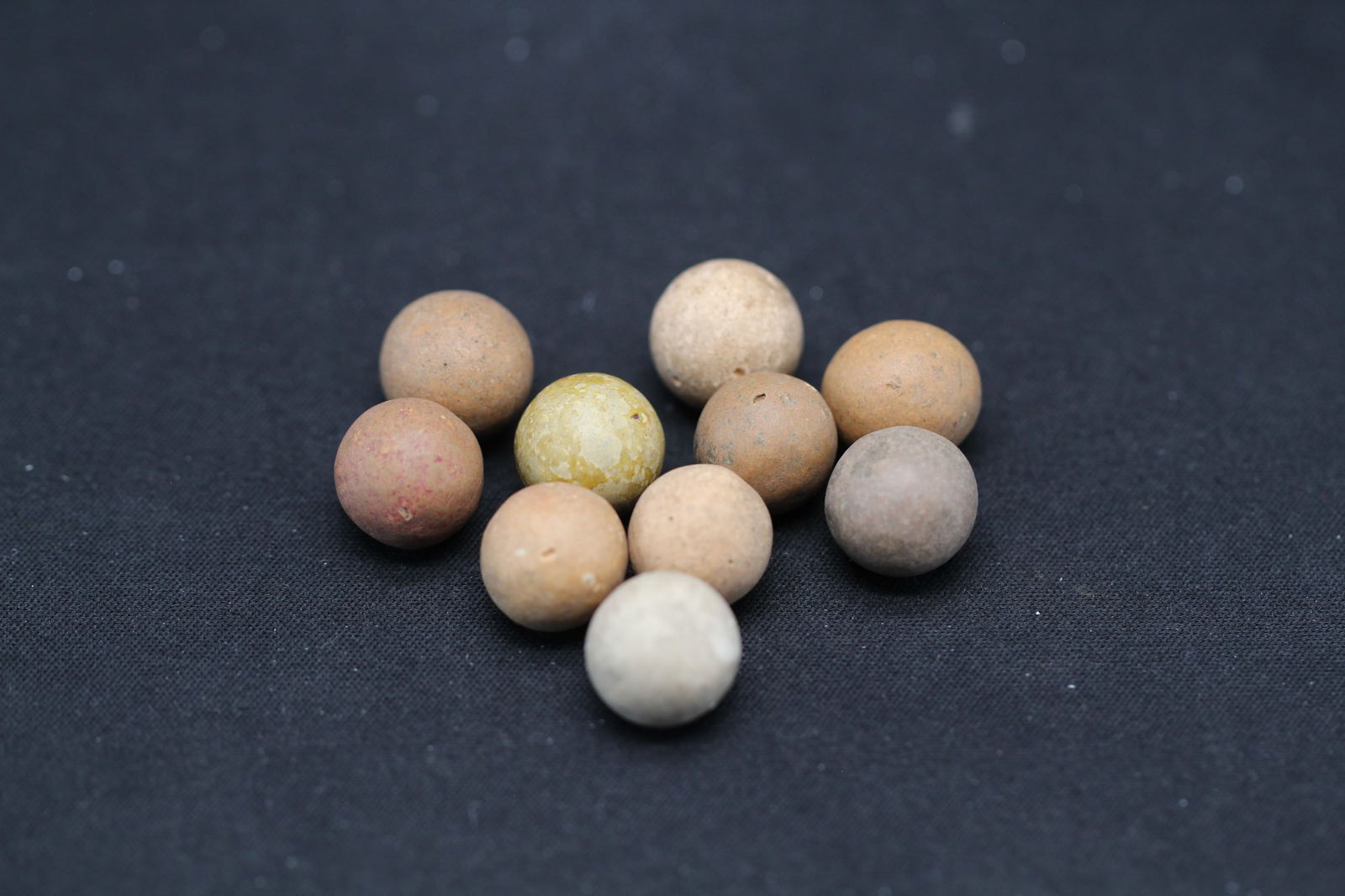 10-Clay Civil war era 1860's, Marbles (1 of 3)