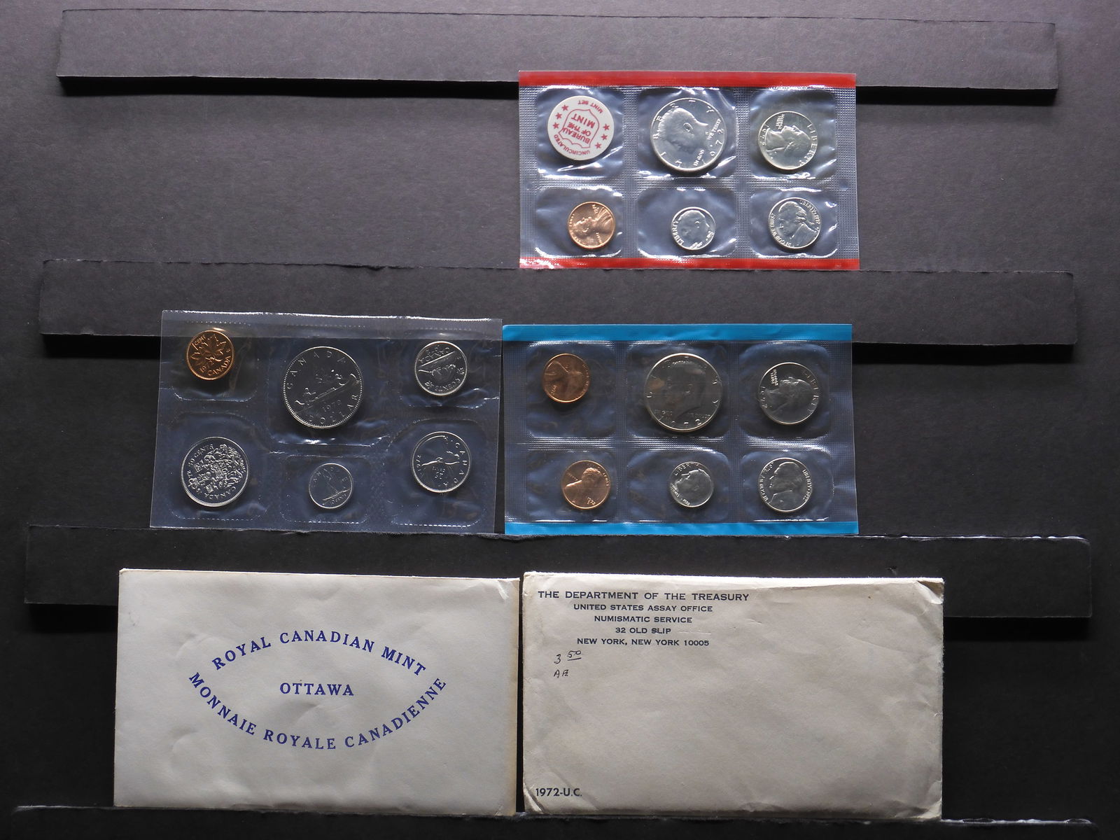 1972 P&D US and Canada mint sets (1 of 7)