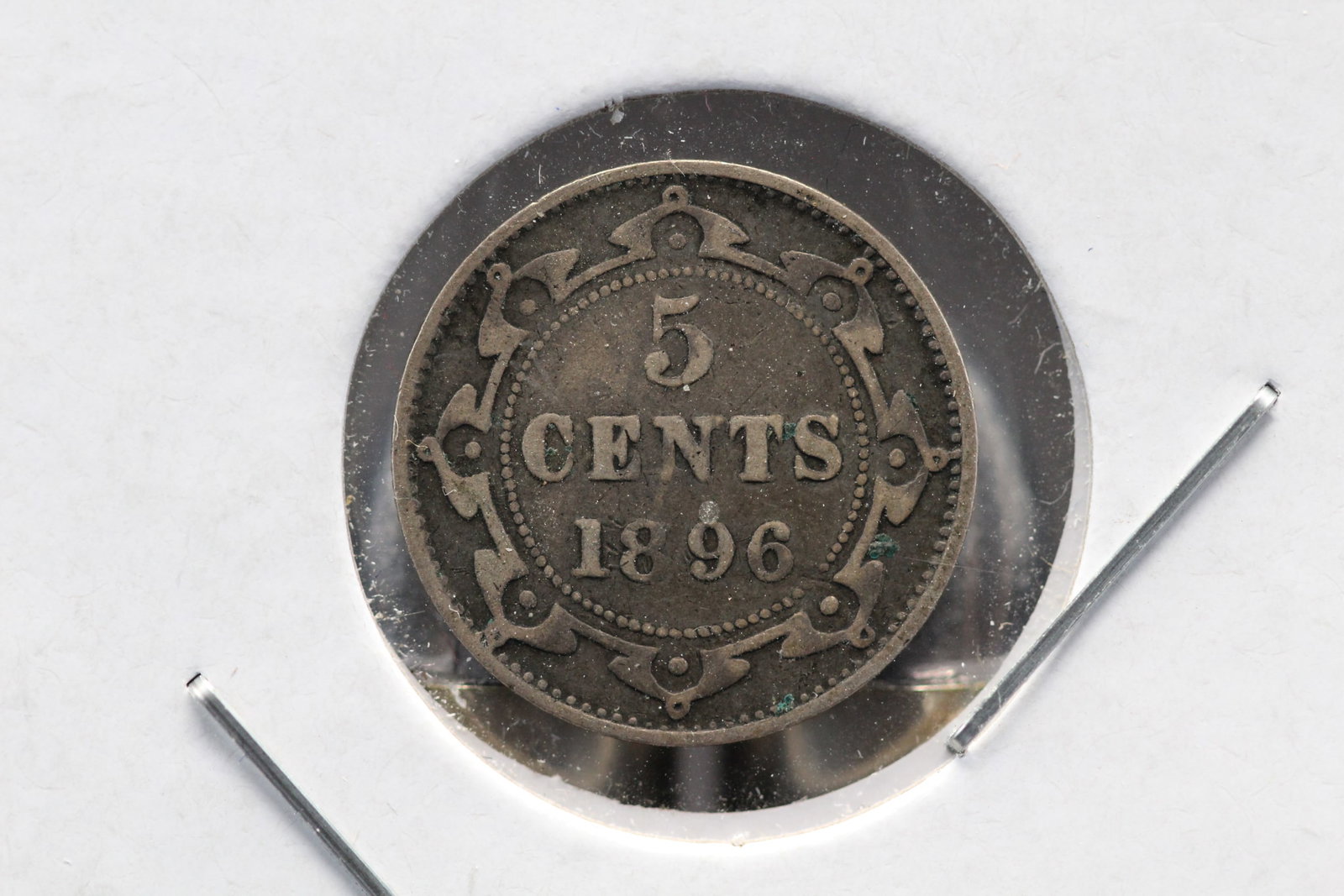 1896 Newfoundland 5 cents silver. Scarce (1 of 3)