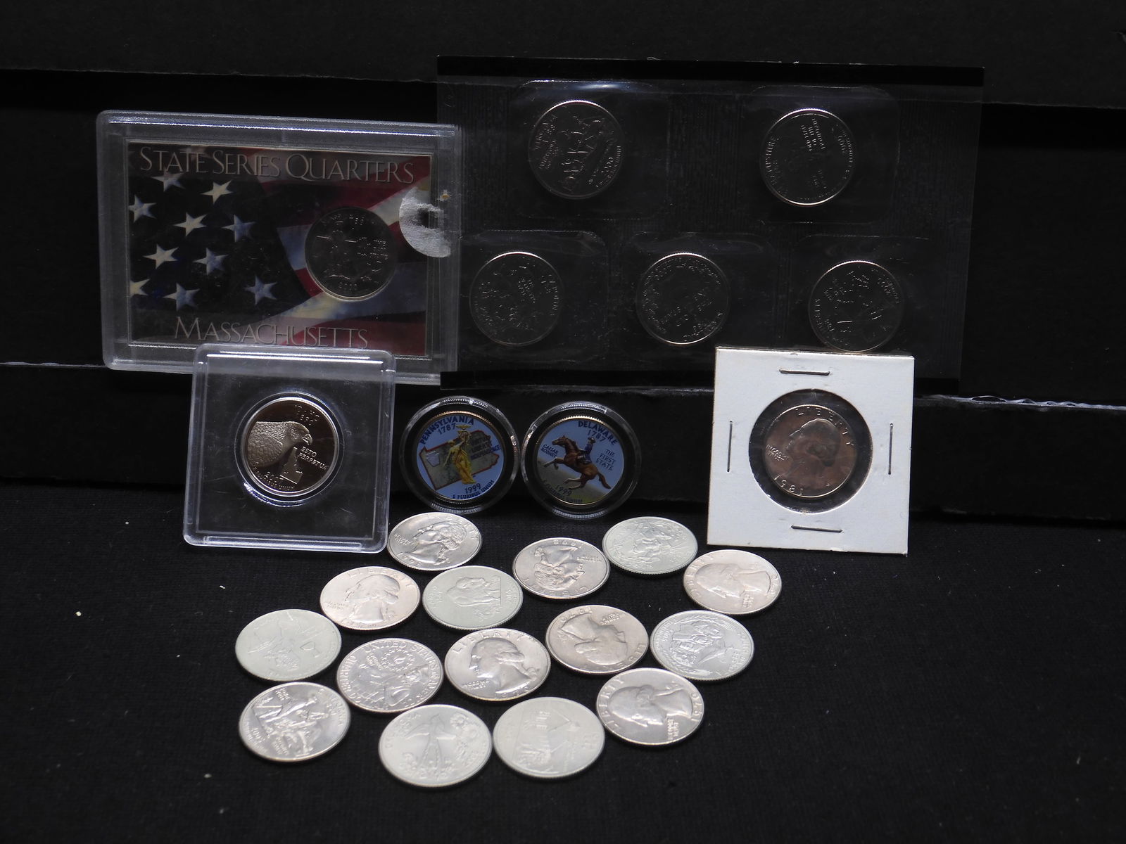25 Assorted Washington Quarters- Some Commemorative (1 of 8)
