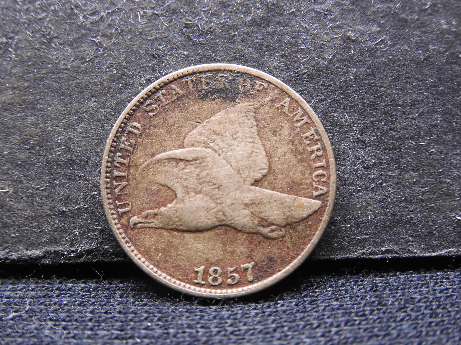 1857 Flying Eagle Cent. VF detail. (1 of 3)