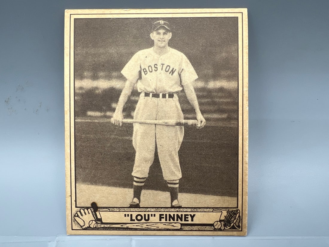 1940 Play Ball Louis Finney #197 - Superman Ad Back Variation: 1940 Play Ball Louis Finney #197 - Superman Ad Back Variation
