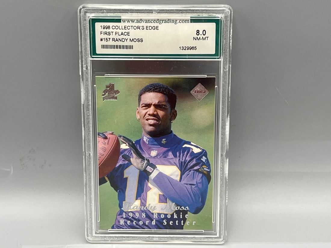 1998 Collector's Edge Randy Moss First Place RC #157 Advanced Grading 8.0 (1 of 2)