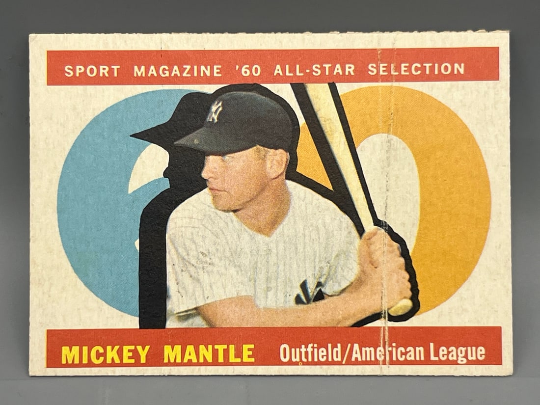 1960 Topps Mickey Mantle All Star #563: 1960 Topps Mickey Mantle All Star #563