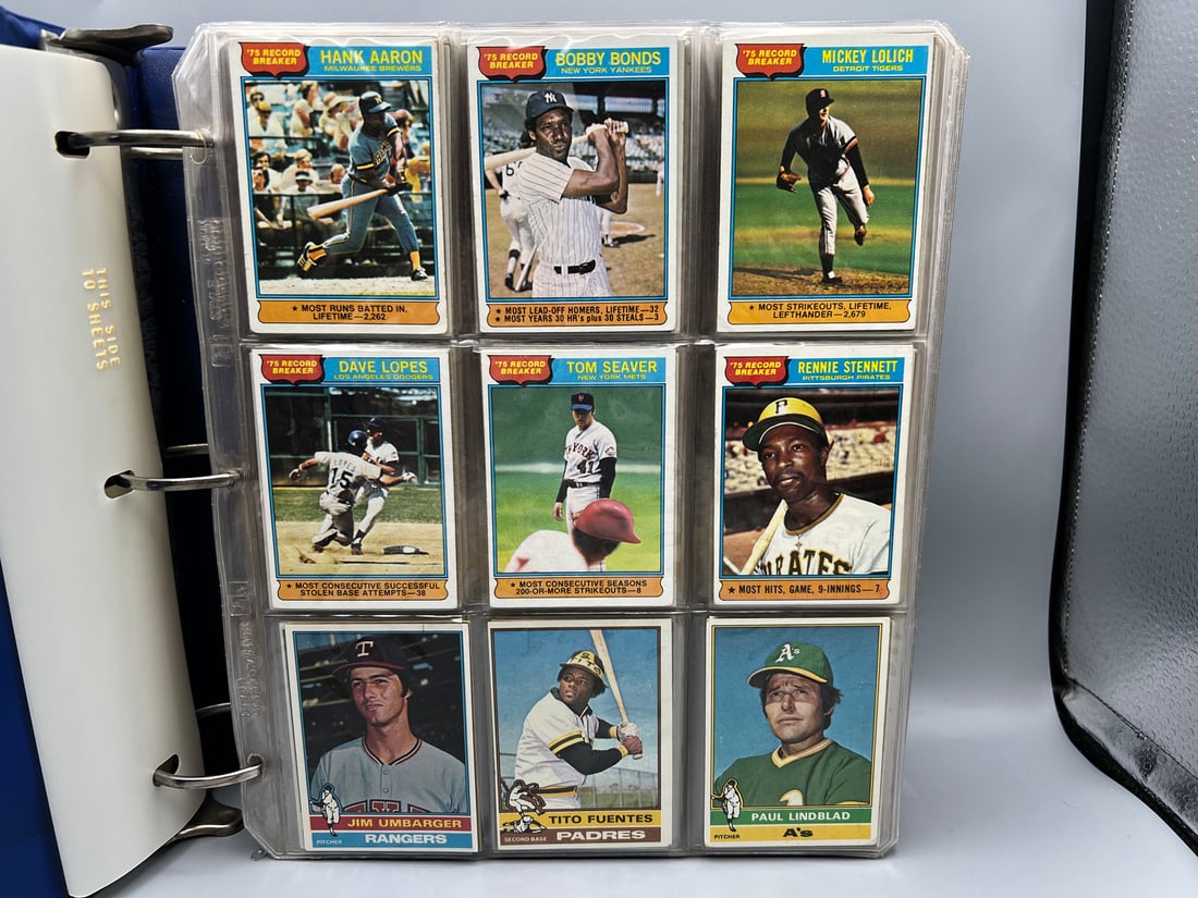 1976 Topps Baseball Complete Set W/ Dennis Eckersley RC In Binder - Varying Conditions (1 of 13)