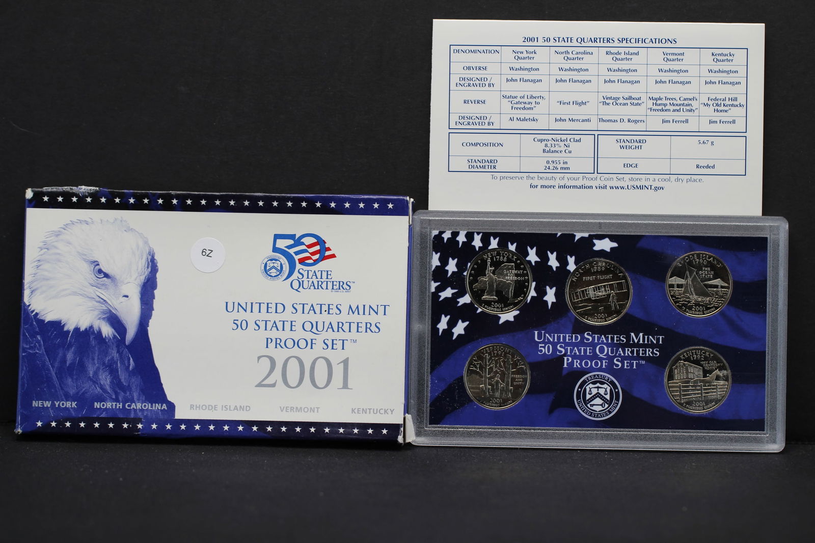 2001-S State Quarters Proof Set (1 of 4)