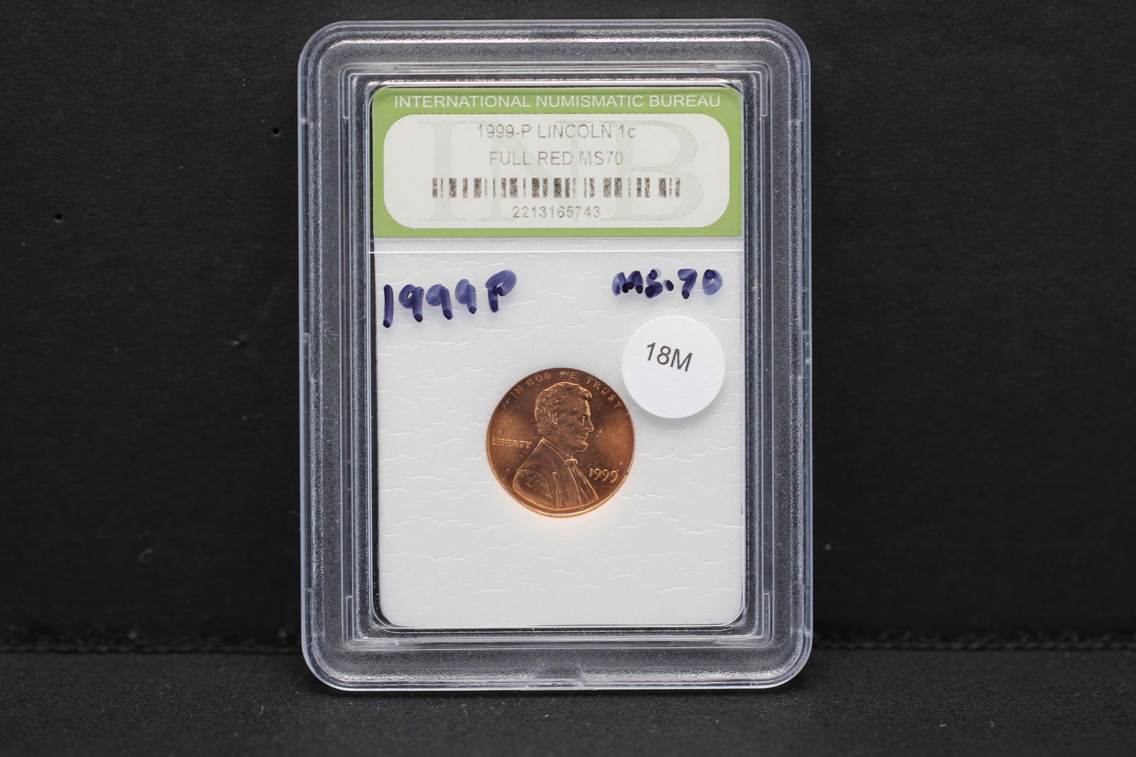 1999-P Lincoln Memorial Cent INB Slabbed MS70 Red (1 of 4)