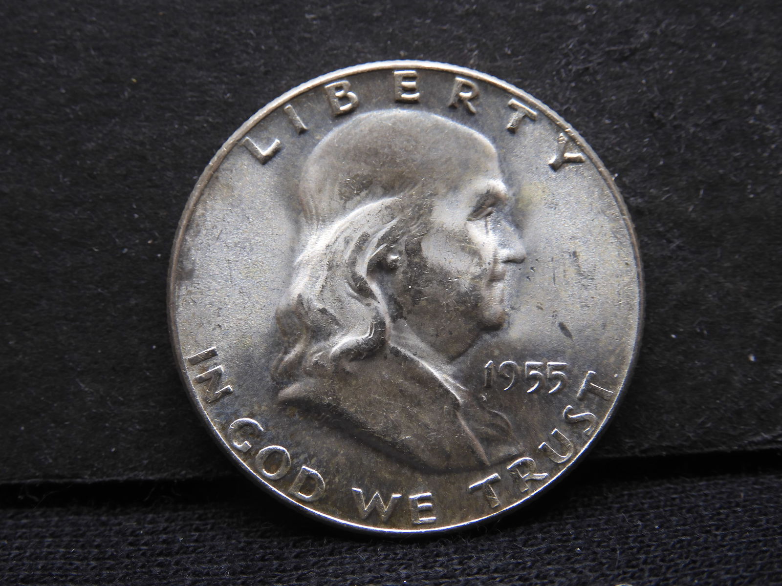 ERROR ALERT: 1955 Franklin with Buggs Bunny extra metal under the nose.  BU. (1 of 3)