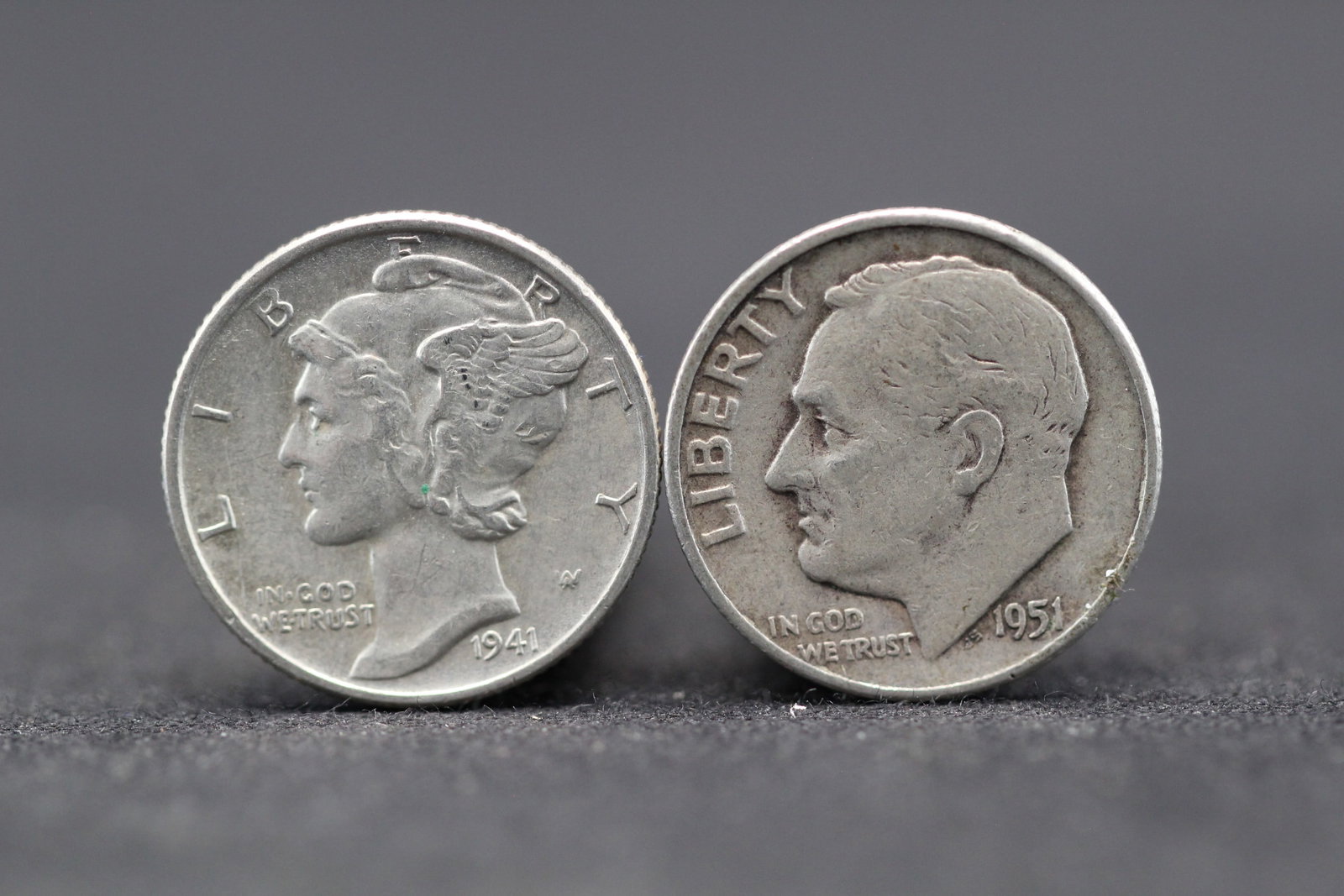 1941/1951 90% Silver US Dimes (1 of 2)