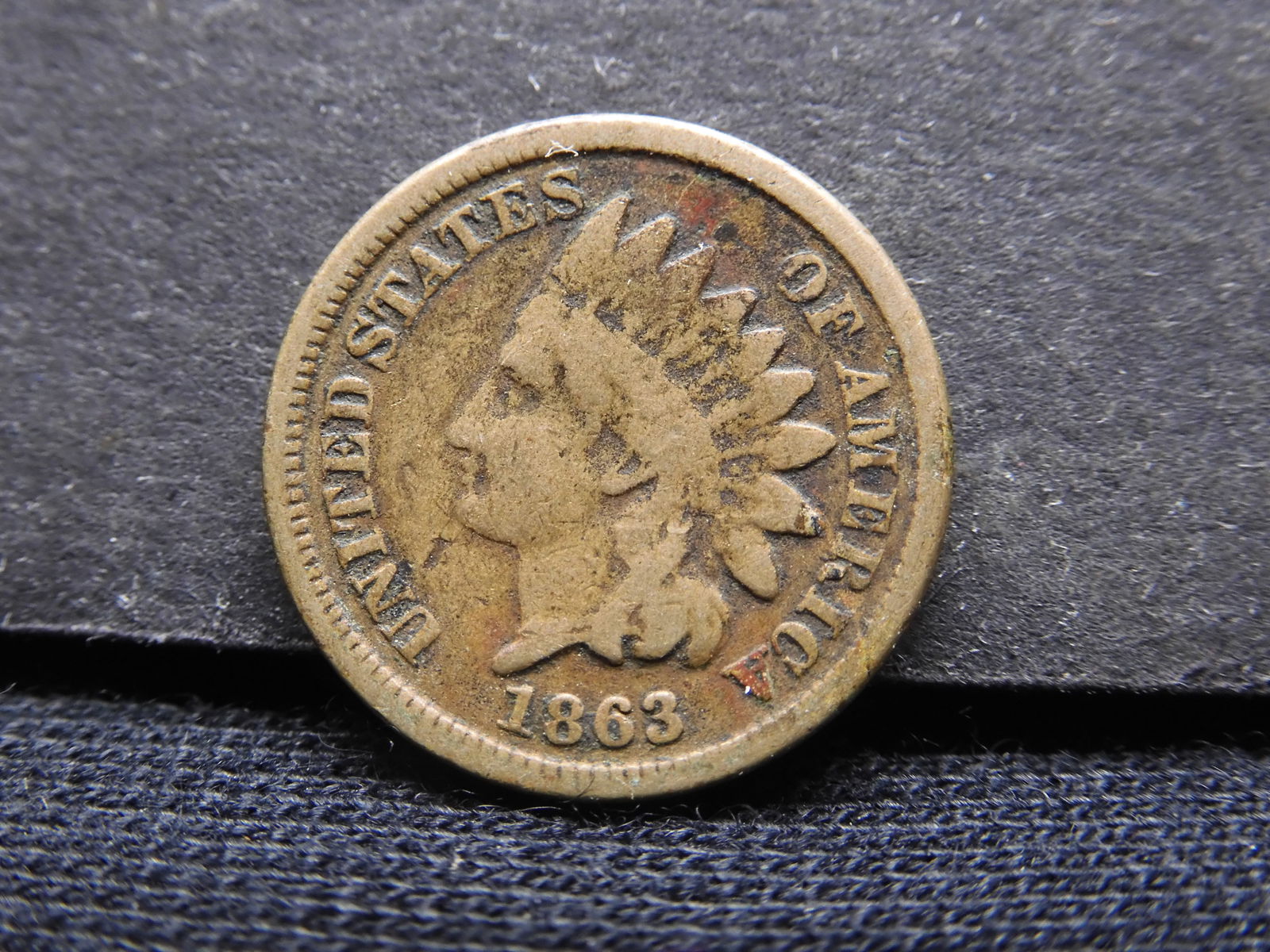 1863 Indian Head Cent - VG (1 of 2)