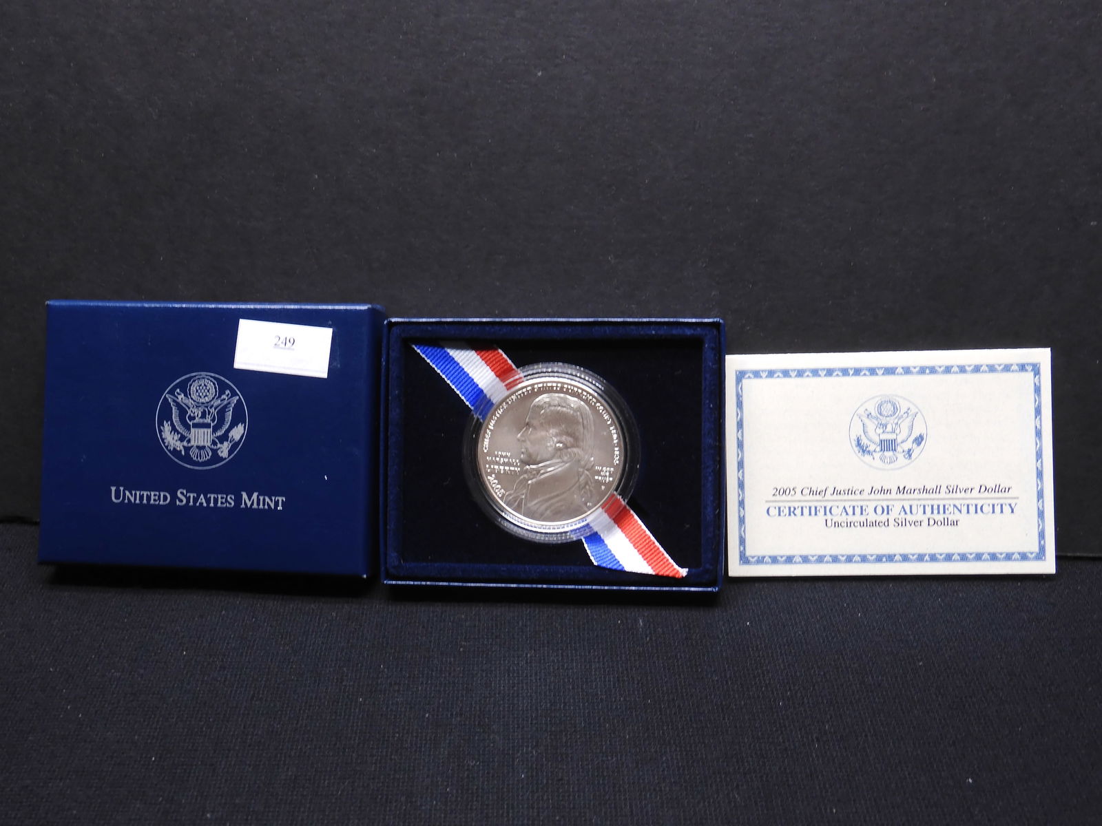 2005-P Chief Justice John Marshall Uncirculated Silver Dollar - OGP: 2005-P Chief Justice John Marshall Uncirculated Silver Dollar - OGP