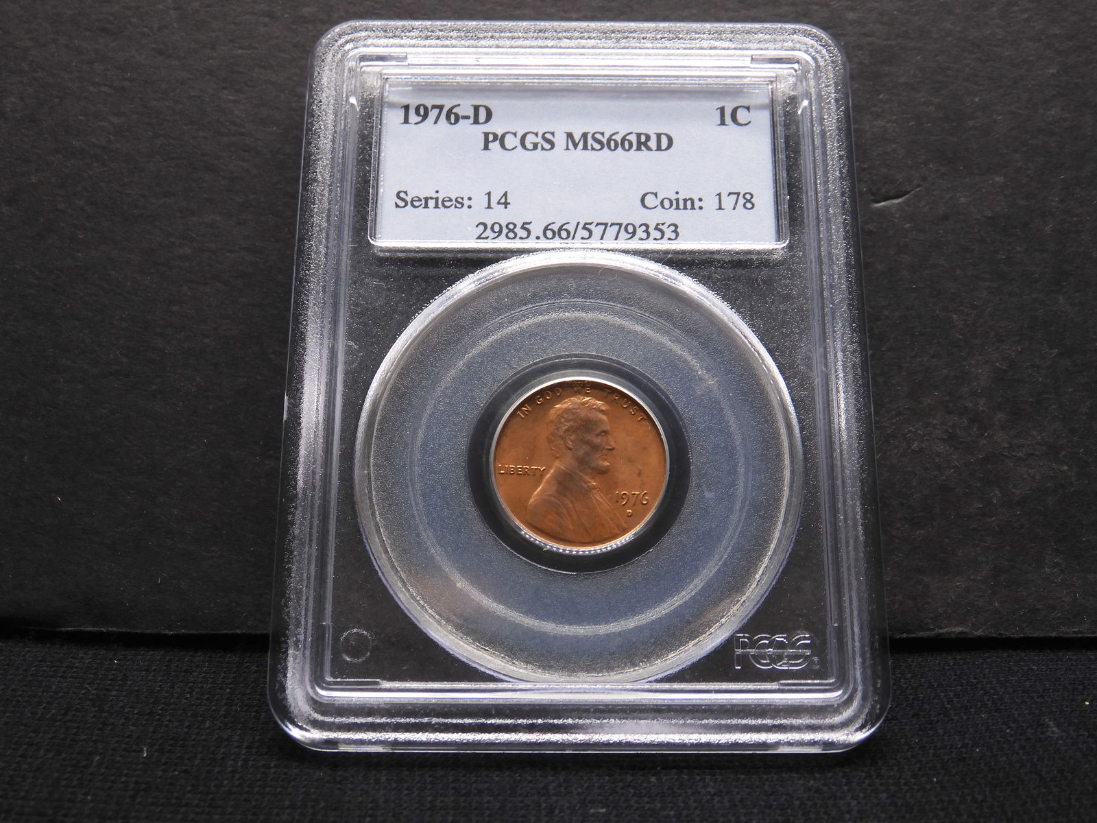 1976-D Lincoln Cent - PCGS MS66RD (1 of 4)