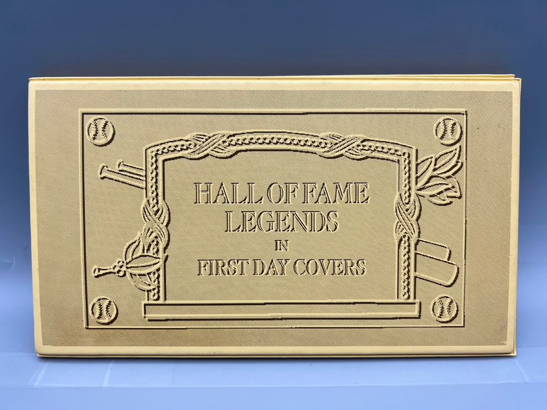 1993 SSCA Hall of Fame Legends In First Day Covers Booklet - Babe Ruth, Lou Gehrig, Ty Cobb (1 of 4)