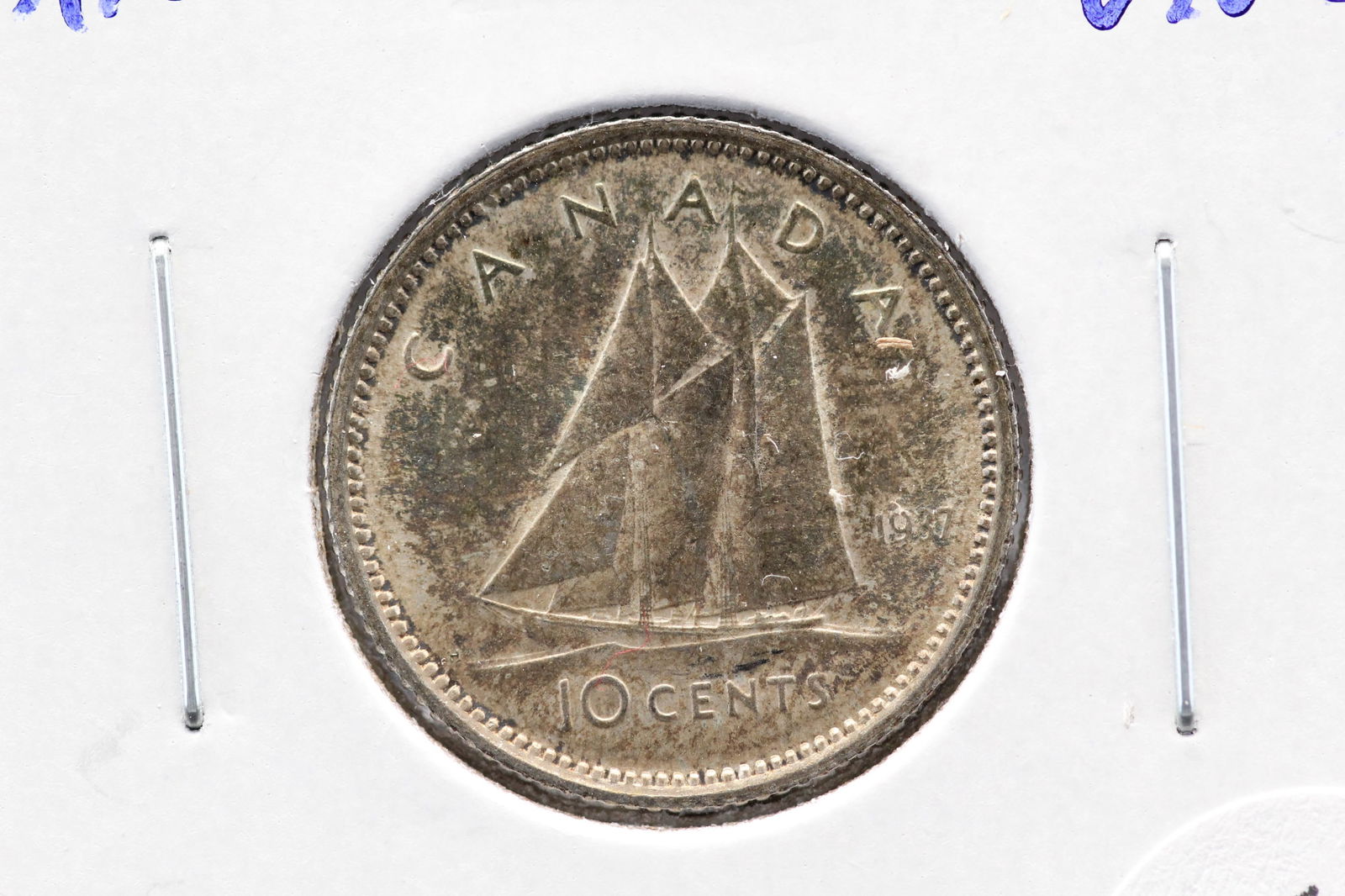 1937 Canada 10 Cents. UNC. (1 of 3)