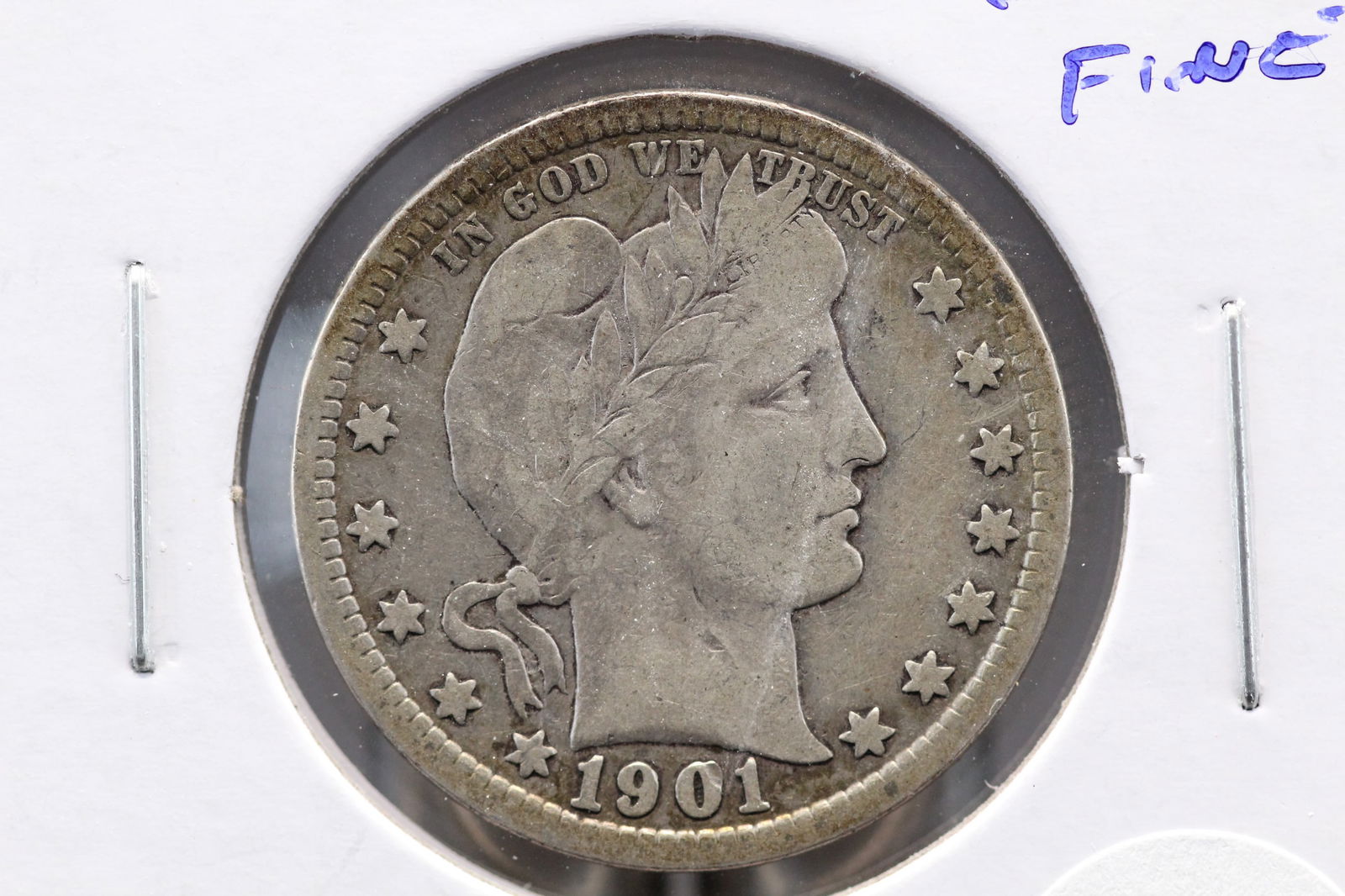 1901 Barber Quarter. Fine. (1 of 3)