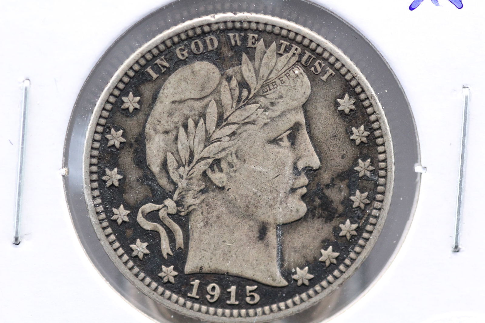 1915 Barber Quarter. XF. (1 of 3)