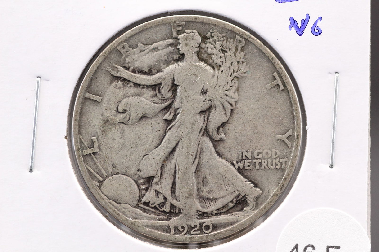 1920-S Walking Liberty Half Dollar. VG. (1 of 3)