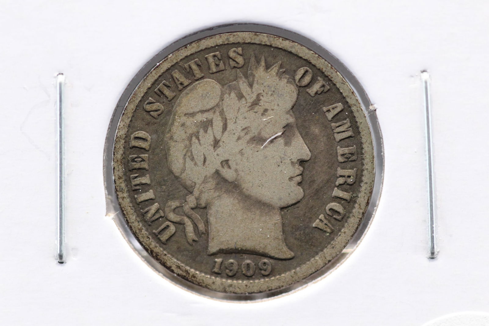 1909-O Barber Dime. VG. (1 of 3)