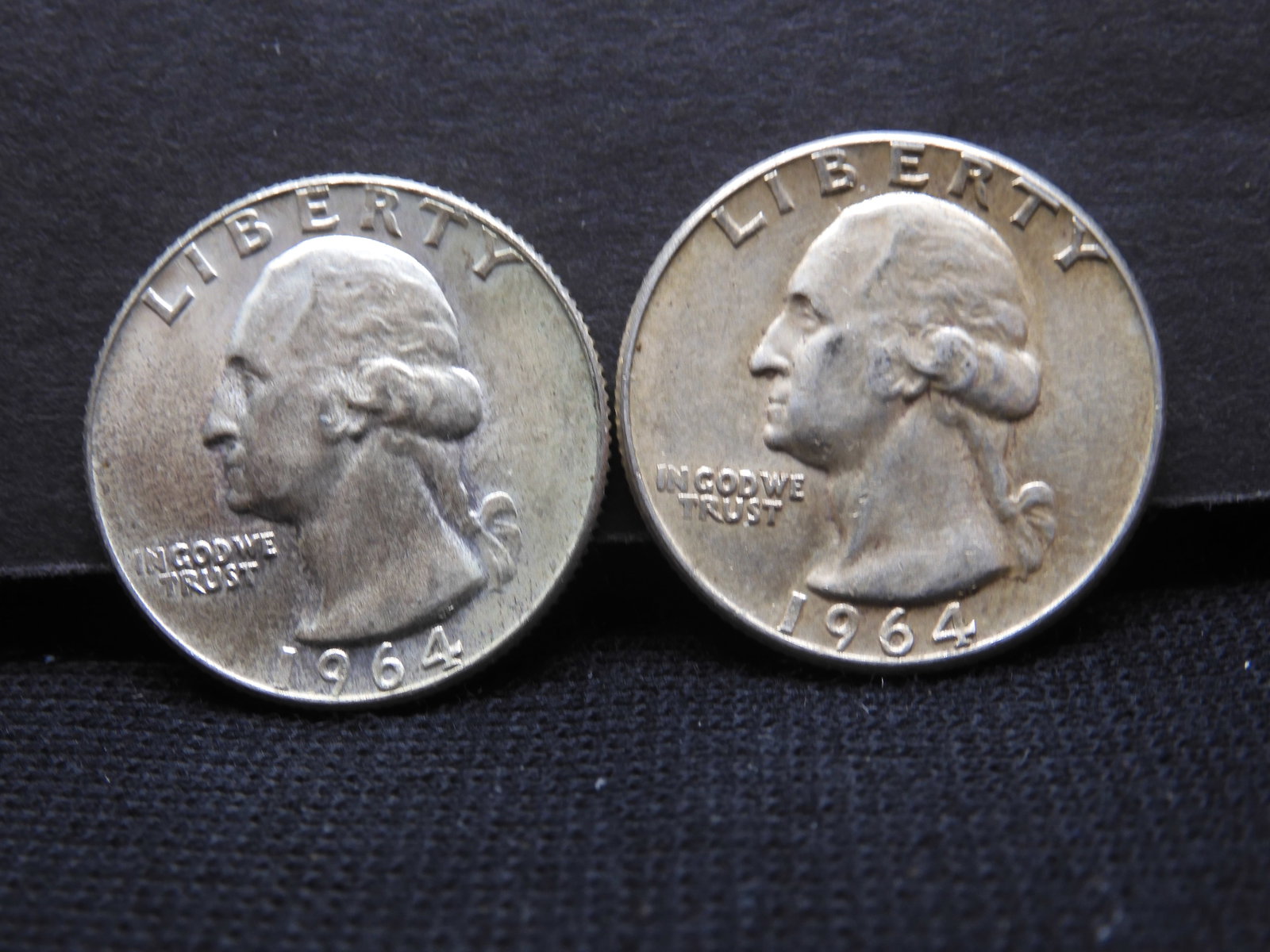 1964 & 1964-D 90% Silver Washington Quarters: 1964 & 1964-D 90% Silver Washington Quarters
