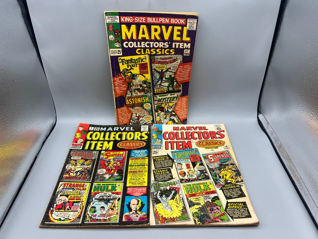 Marvel Collector's Item Classics Comic Books #1, 4, 5 - Varying Conditions (1 of 2)