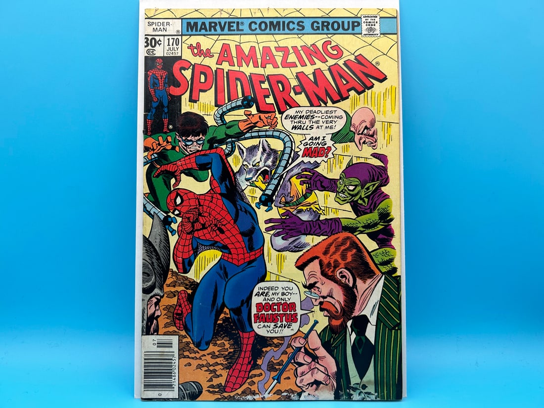 Amazing Spider-Man #170 - Doc Ock, Green Goblin, Man-Wolf, Vulture Cover (1 of 4)