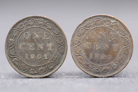 1902 & 1903, Canada Large Cents: 1902 & 1903, Canada Large Cents