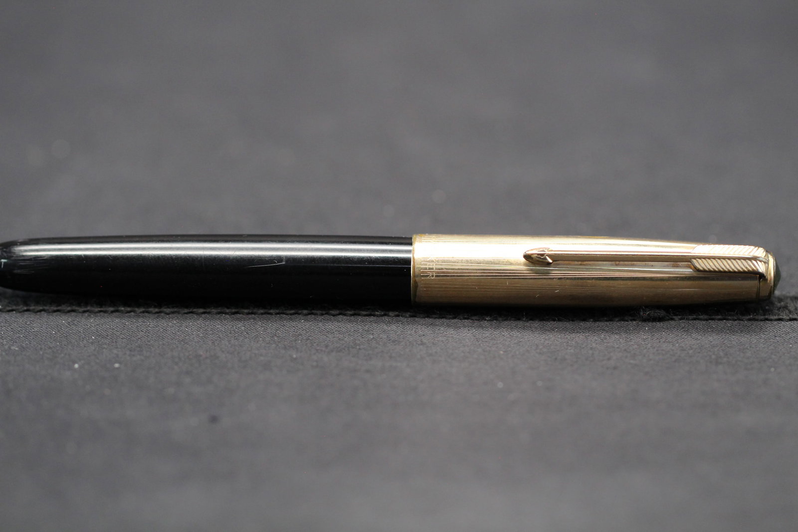 Parker "51" 18K Gold Filled Fountain Pen, Used, no Ink: Parker "51" 18K Gold Filled Fountain Pen, Used, no Ink