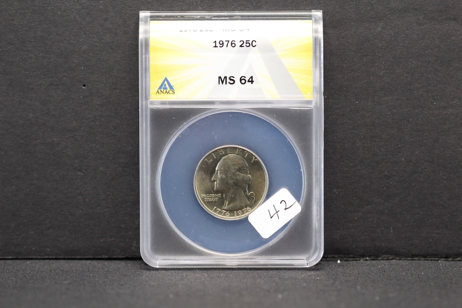 1976 Washington Quarter MS 64 Toned: 1976 Washington Quarter MS 64 Toned