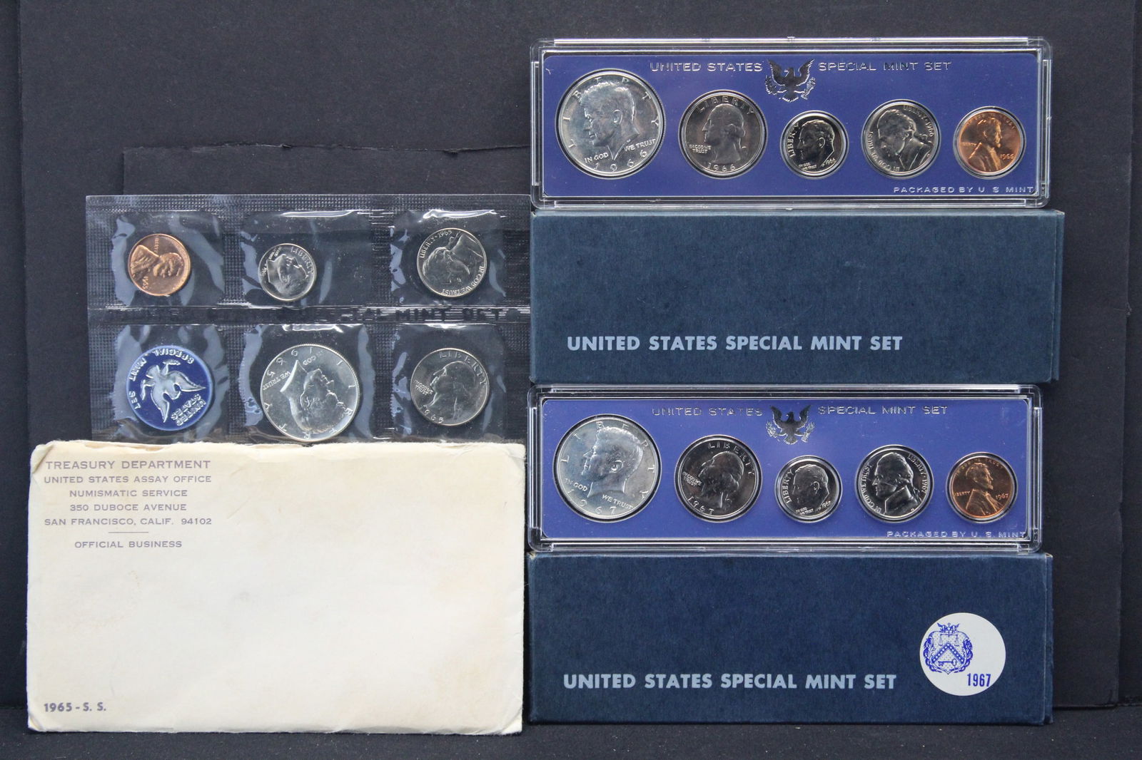The three Special Mint sets of 1965-1966-1967 (1 of 7)
