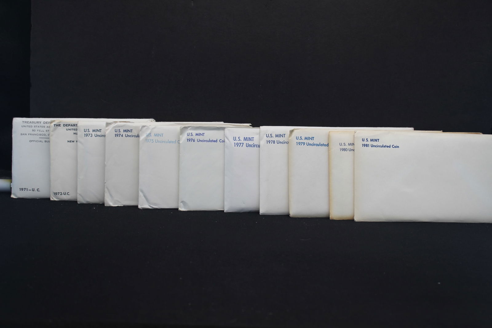 Eleven US P&D Mint Sets 11 Consecutive years from 1971 to 1981 (1 of 3)