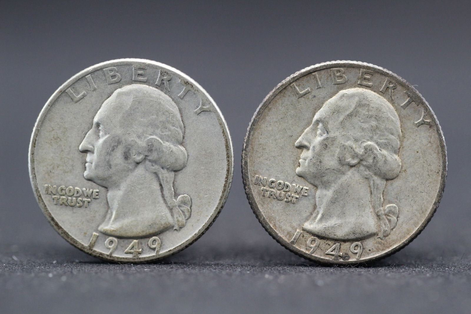 2- 1949-D Washington Quarters (1 of 2)