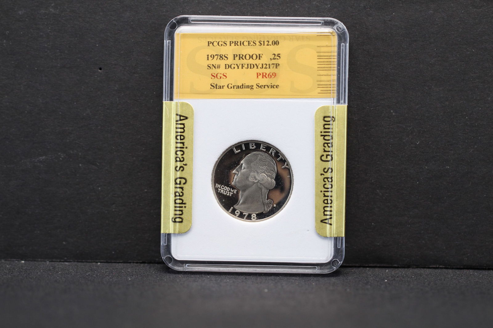 1978-S Washington Quarter SGS Slabbed PR69DC (1 of 4)